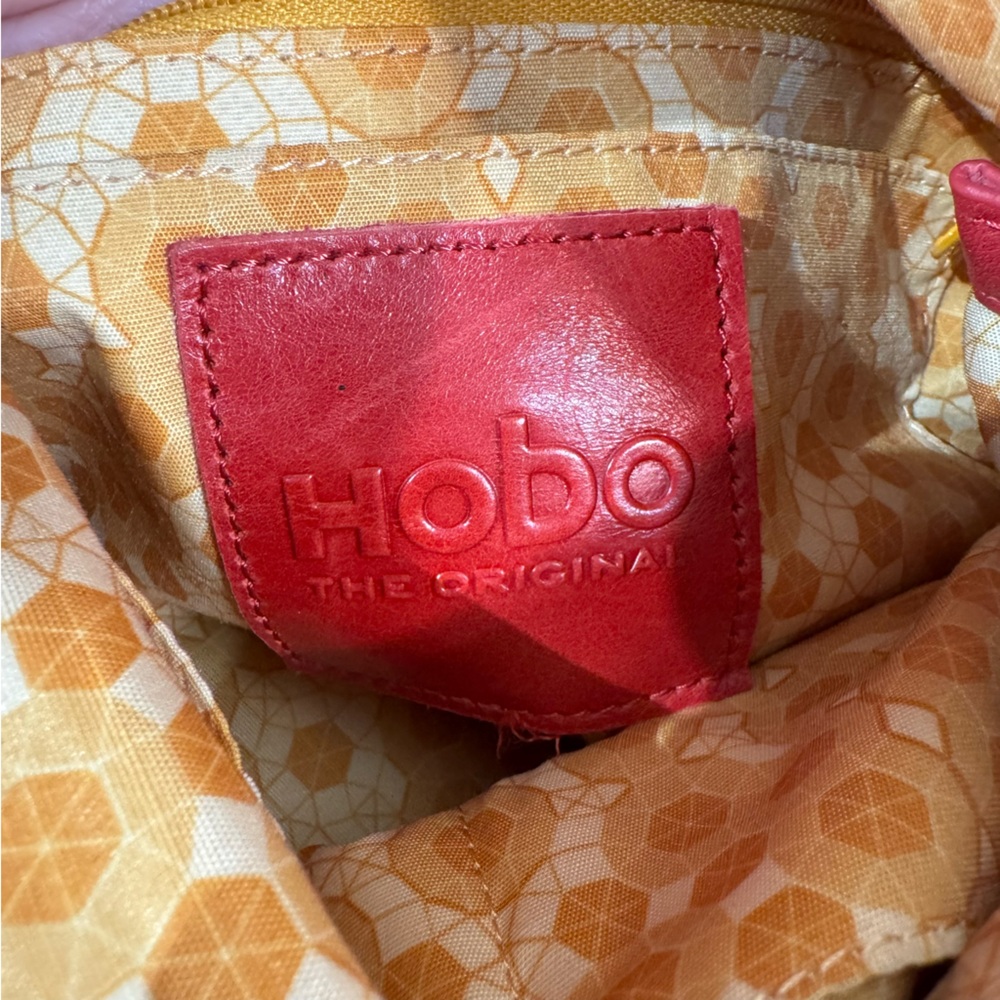 HOBO Blaze Bucket Coral Leather Backpack - Picture 7 of 14